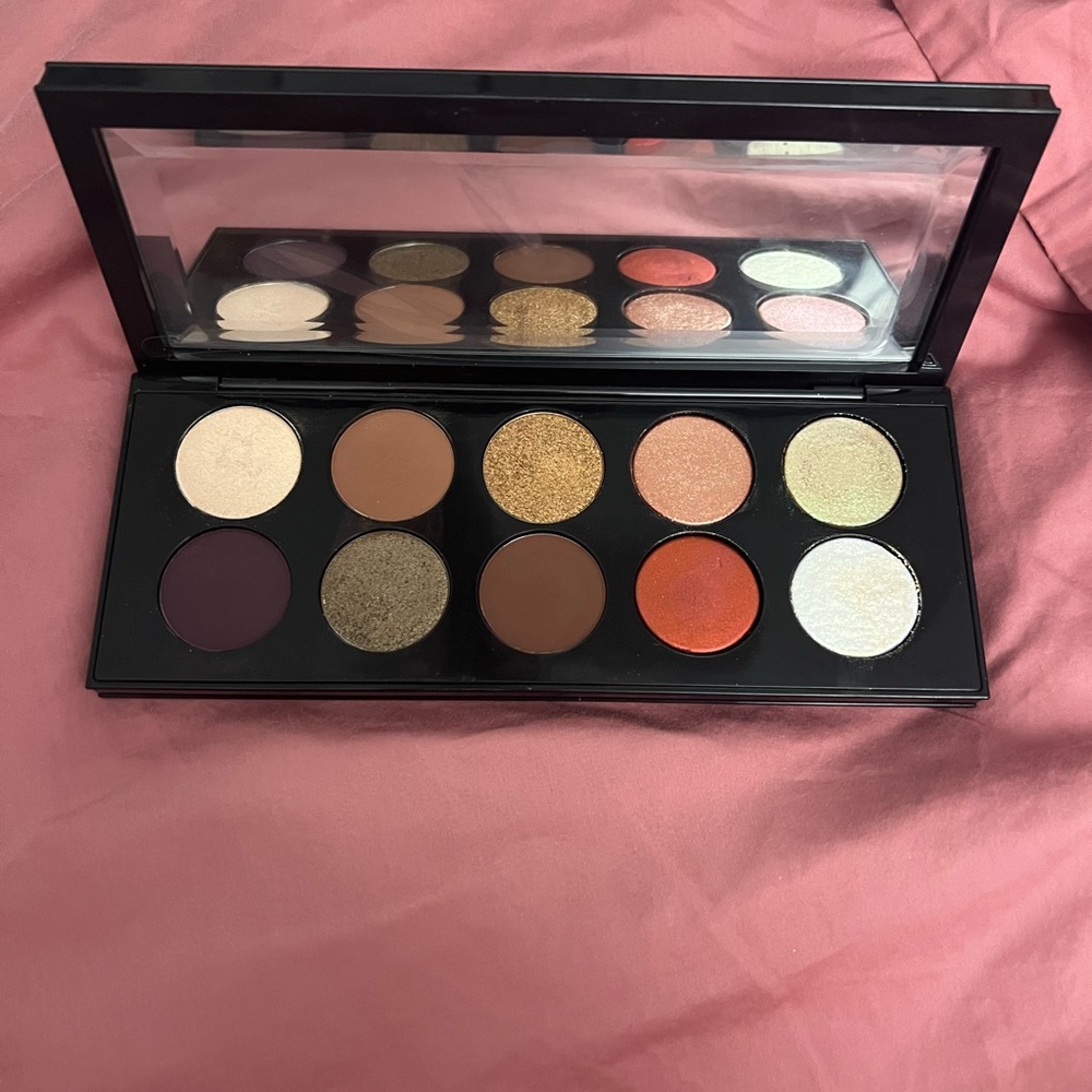 Pat McGrath Eyeshadow Palette with Gold and Orange Hues